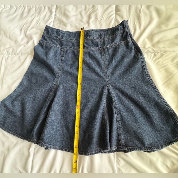 Vintage Y2K Chaps Denim Midi Skirt - Picture 3 of 12